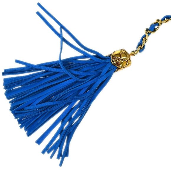 Chanel Blue Lambskin Fringe Bum Bag 155438 - Picture 6 of 10